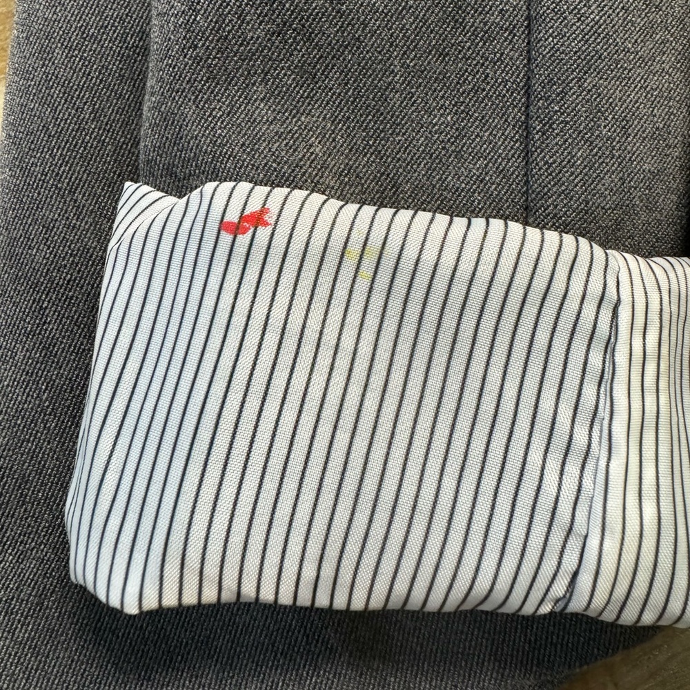 Ambiance Rolled Cuff Blazer Gray Size M - Picture 12 of 12